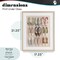 Stupell Industries Beatrice's Closet Shoes Framed Print Under Glass, design by Annabelle Hall